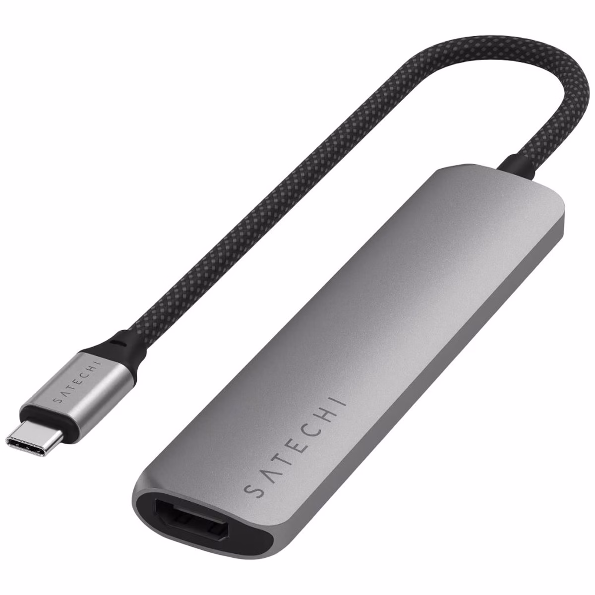 Хаб Satechi 6-in-1 USB-C Slim Multiport Adapter 4K Space Grey - 1 - 0