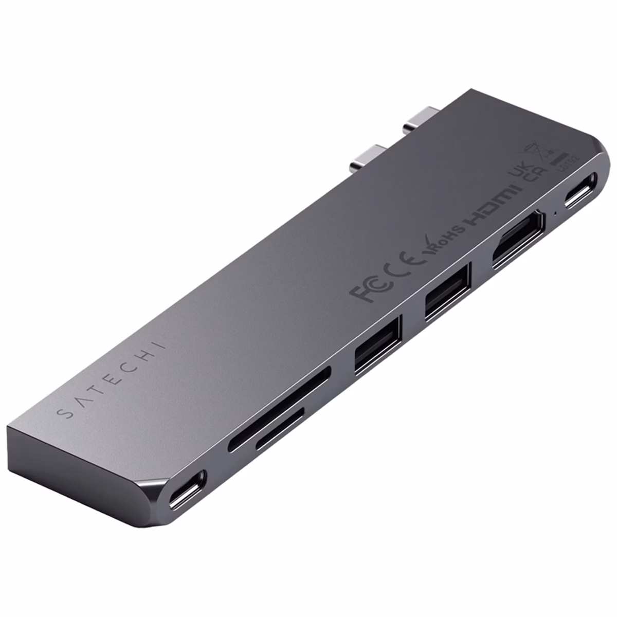 Хаб Satechi Aluminum USB-C Pro Hub Slim Space Gray