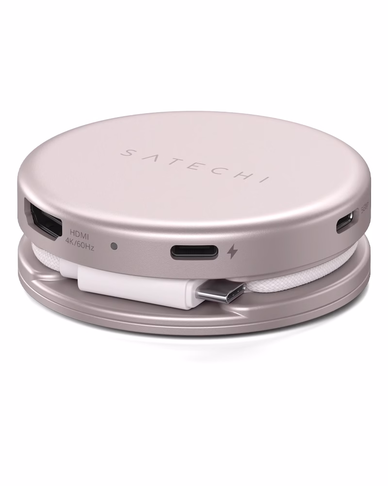 Мультипортовий адаптер Satechi OntheGo 5-in-1 USB-C Blush - 1 - 4