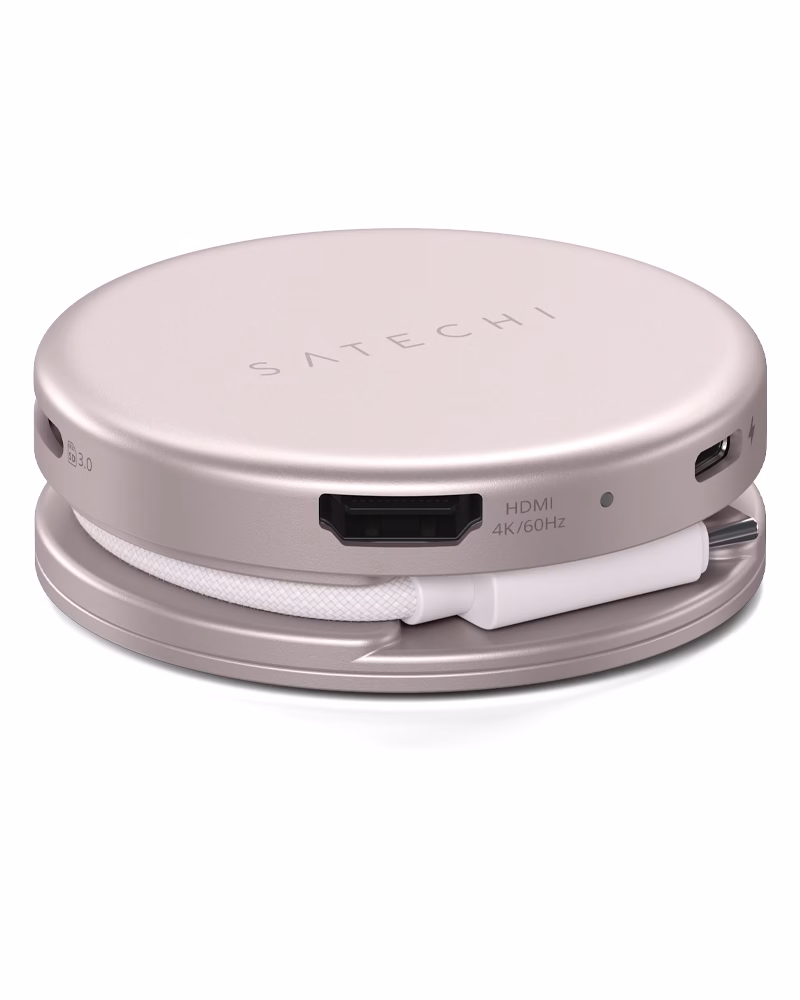 Мультипортовий адаптер Satechi OntheGo 5-in-1 USB-C Blush - 1 - 5