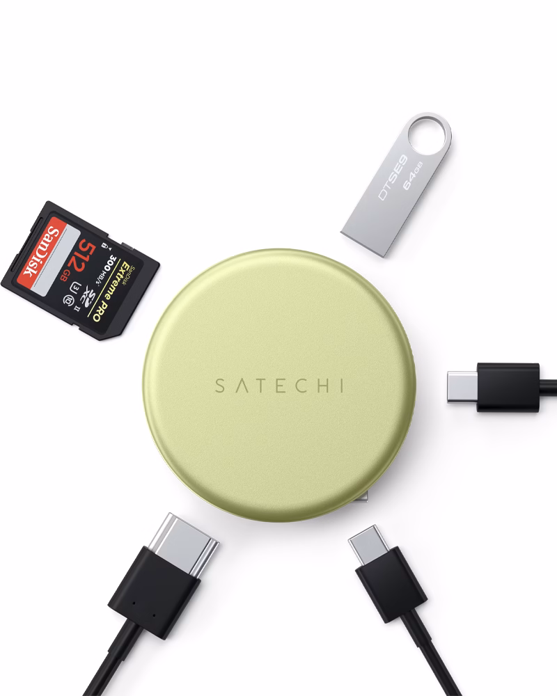 Мультипортовий адаптер Satechi OntheGo 5-in-1 USB-C Citrus - 1 - 3