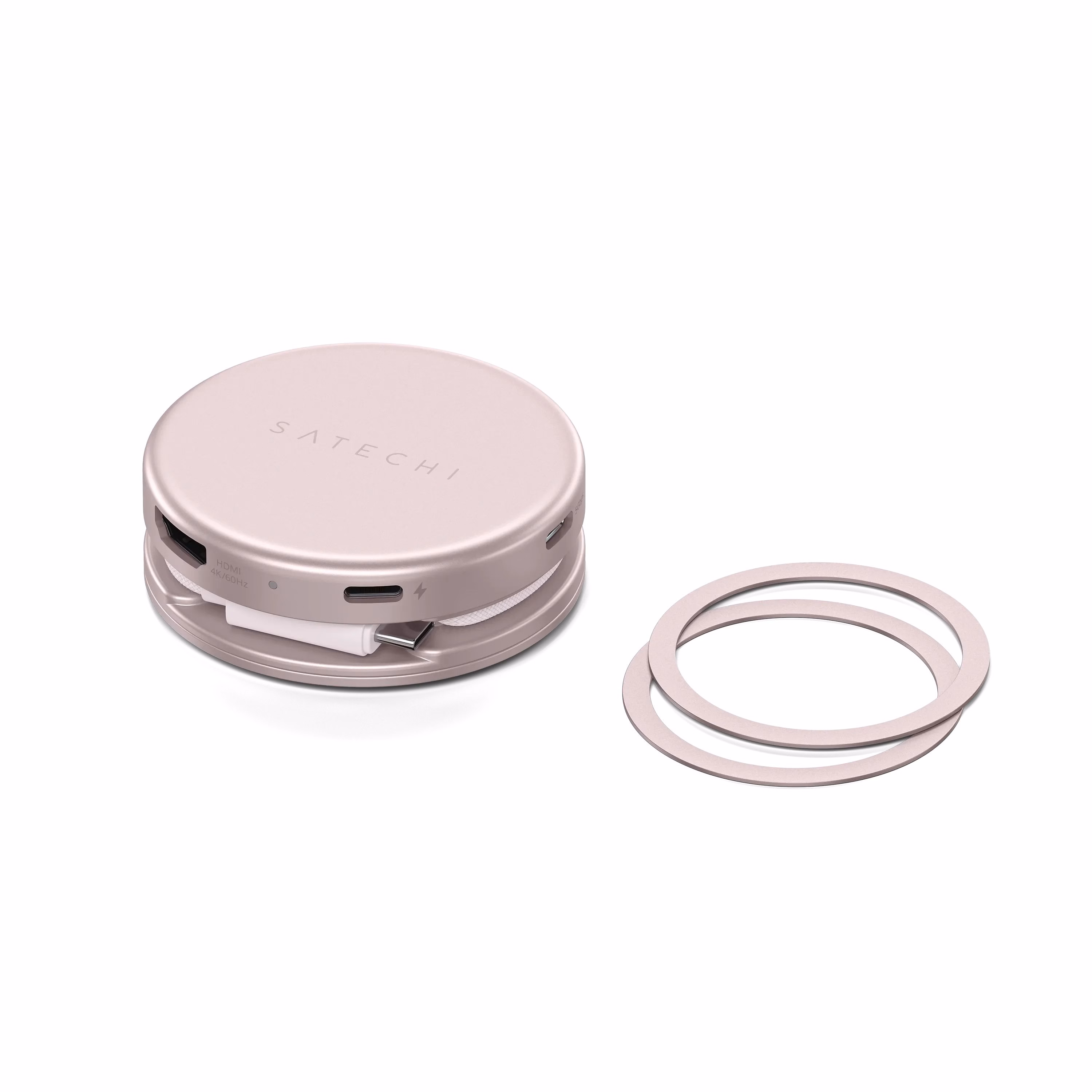 Адаптер Satechi OntheGo Blush та магнітні кільця 3M