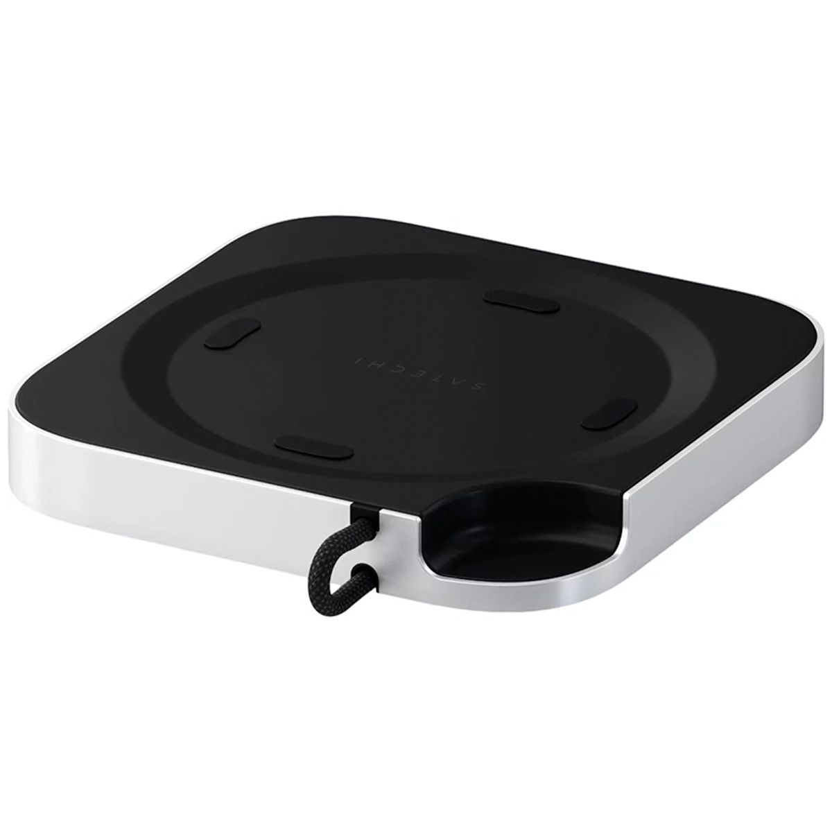 Подставка-хаб Satechi для Mac Mini M4 с отсеком для SSD Silver