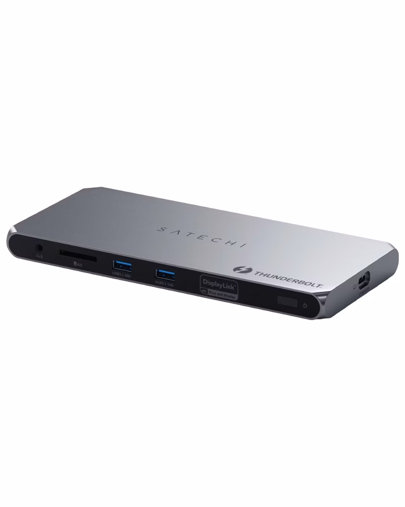 Хаб Адаптер Satechi Thunderbolt 4 Docking Station with DisplayLink Space Gray