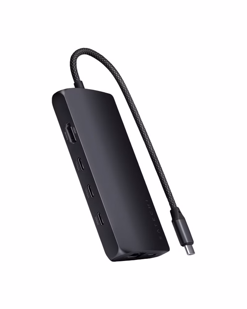 Хаб Satechi USB-C Multiport Adapter 8K with Ethernet V3 Midnight
