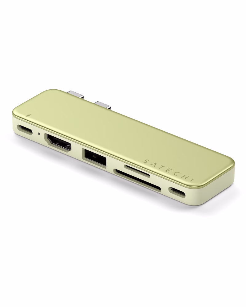 Хаб Satechi USB-C Snap Multiport Adapter Citrus - 1 - 0