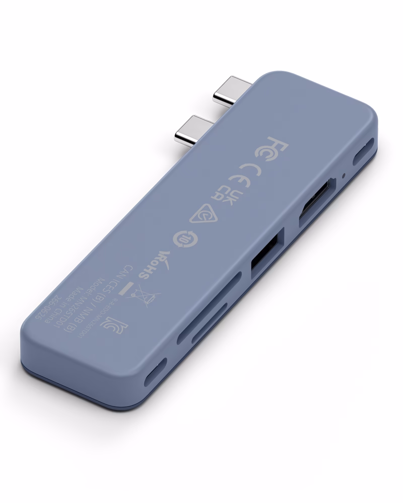 Хаб Satechi USB-C Snap Multiport Adapter Indigo - 1 - 2