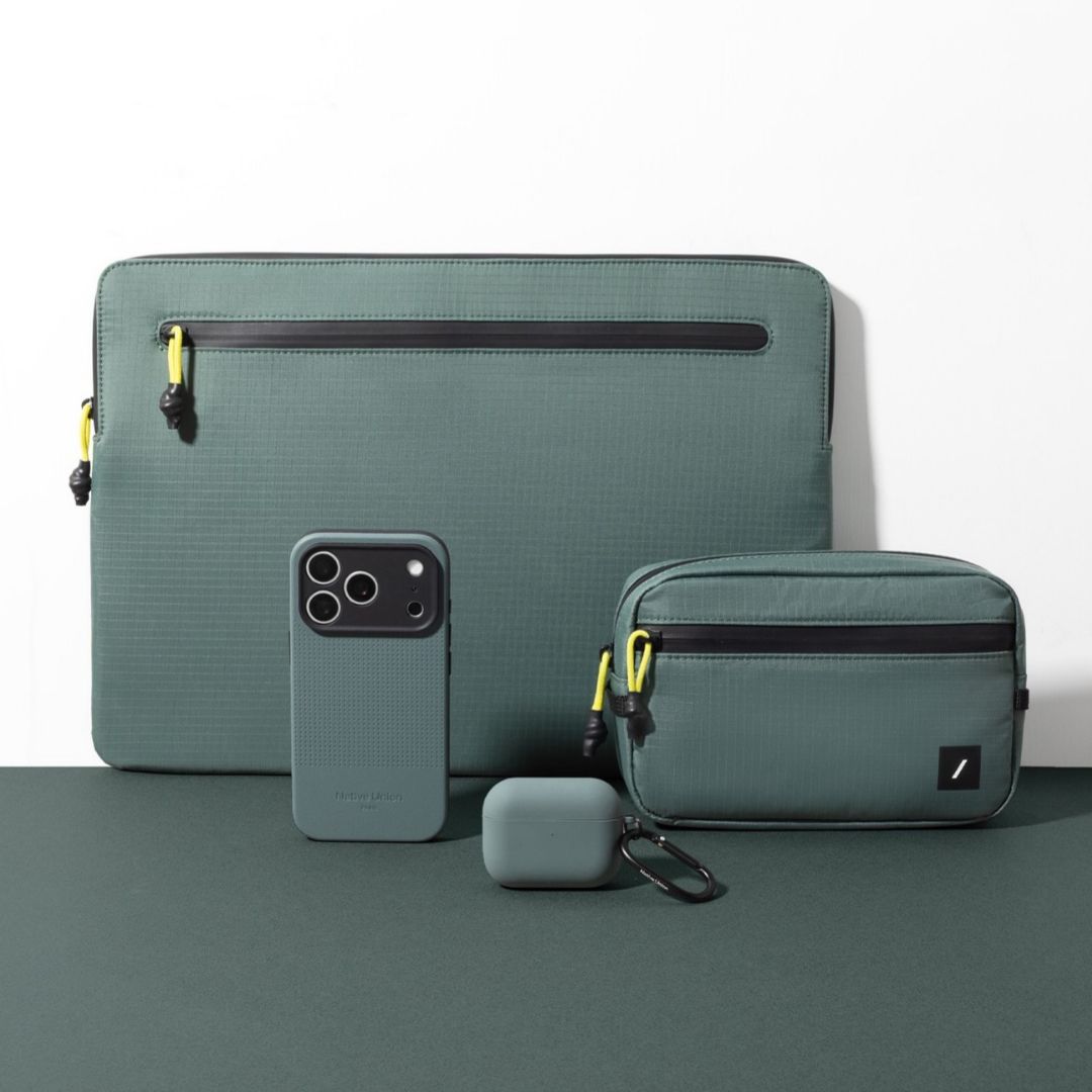 Серія Native Union Active — чохли для iPhone, iPad і MacBook у кольорі Slate Green