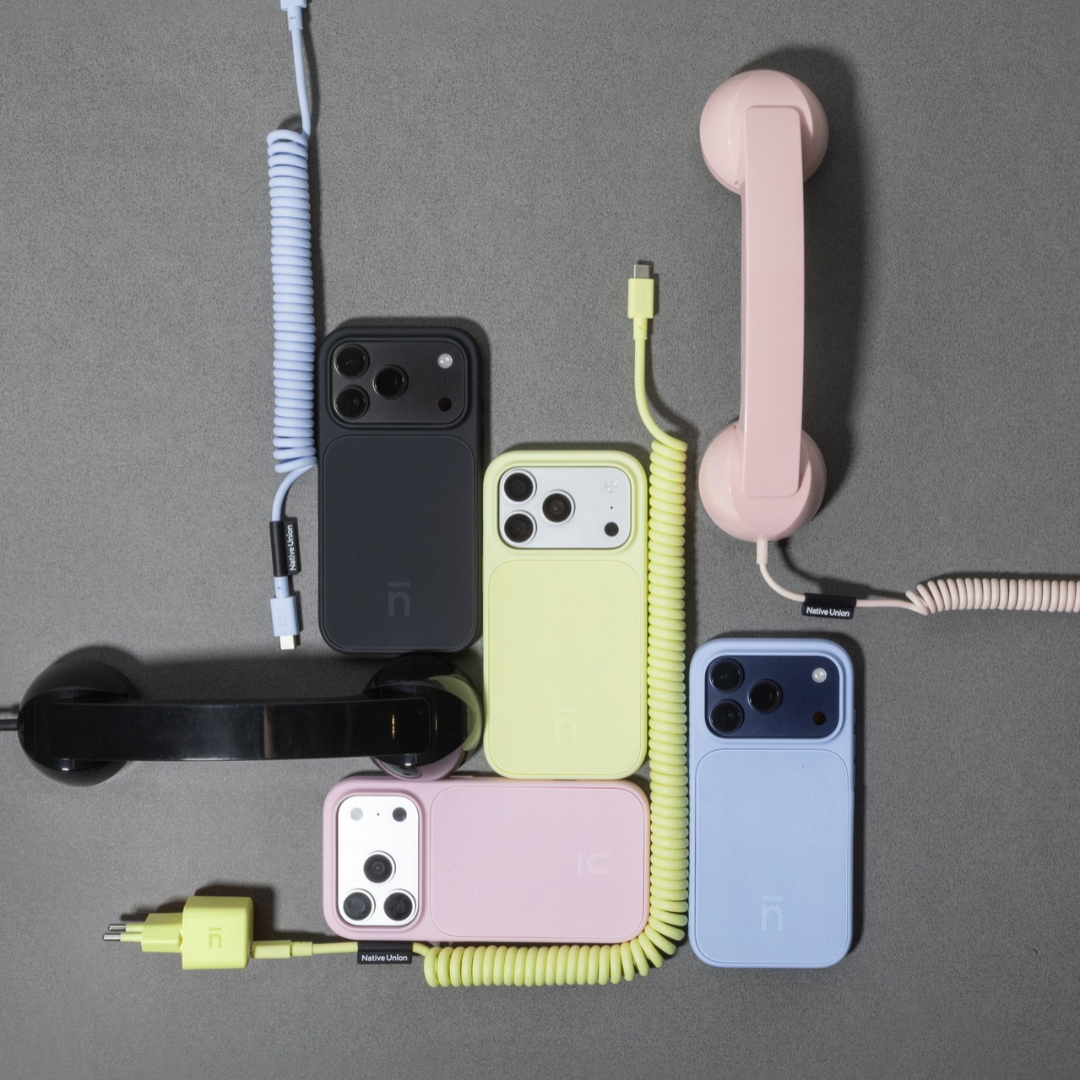 Чохли Native Union Neo і ретротрубка POP Phone у тих самих кольорах