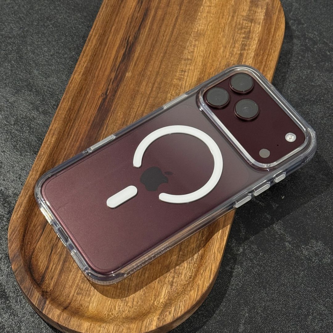 Прозорий чохол Native Union (Re)Clear на iPhone 18 Pro Max кольору Burgundy