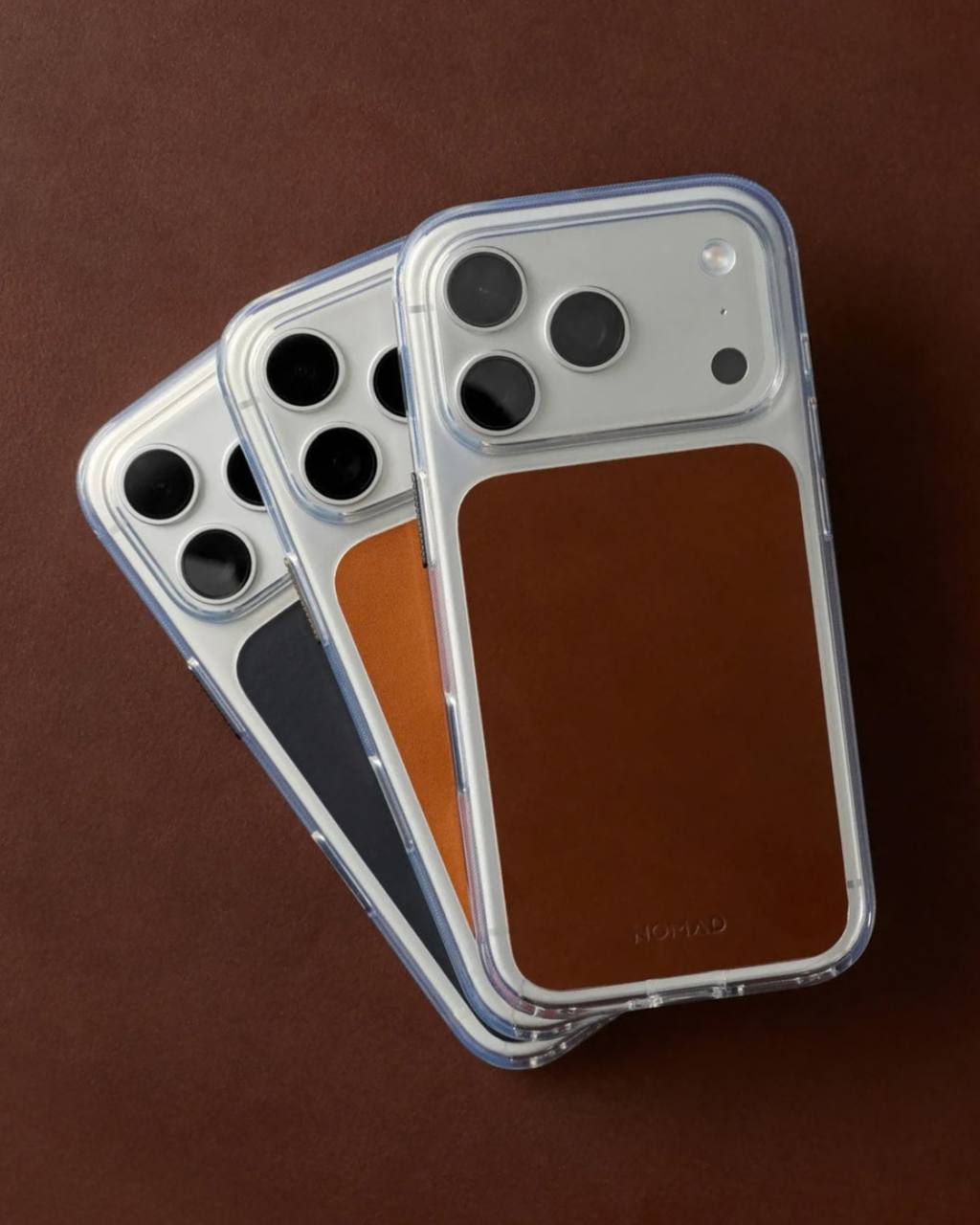 Прозорий чохол Nomad Clear Leather Case для iPhone 18 Pro