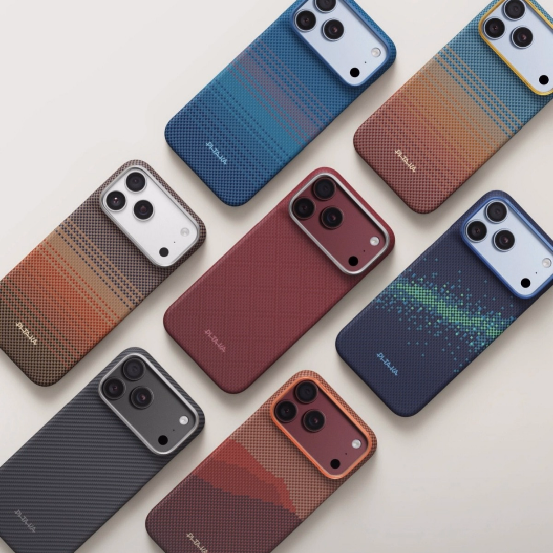 Чехлы Pitaka Edge для iPhone 18 Pro в разных цветах и узорах &mdash; классическое плетение, градиенты и цветные коллекции