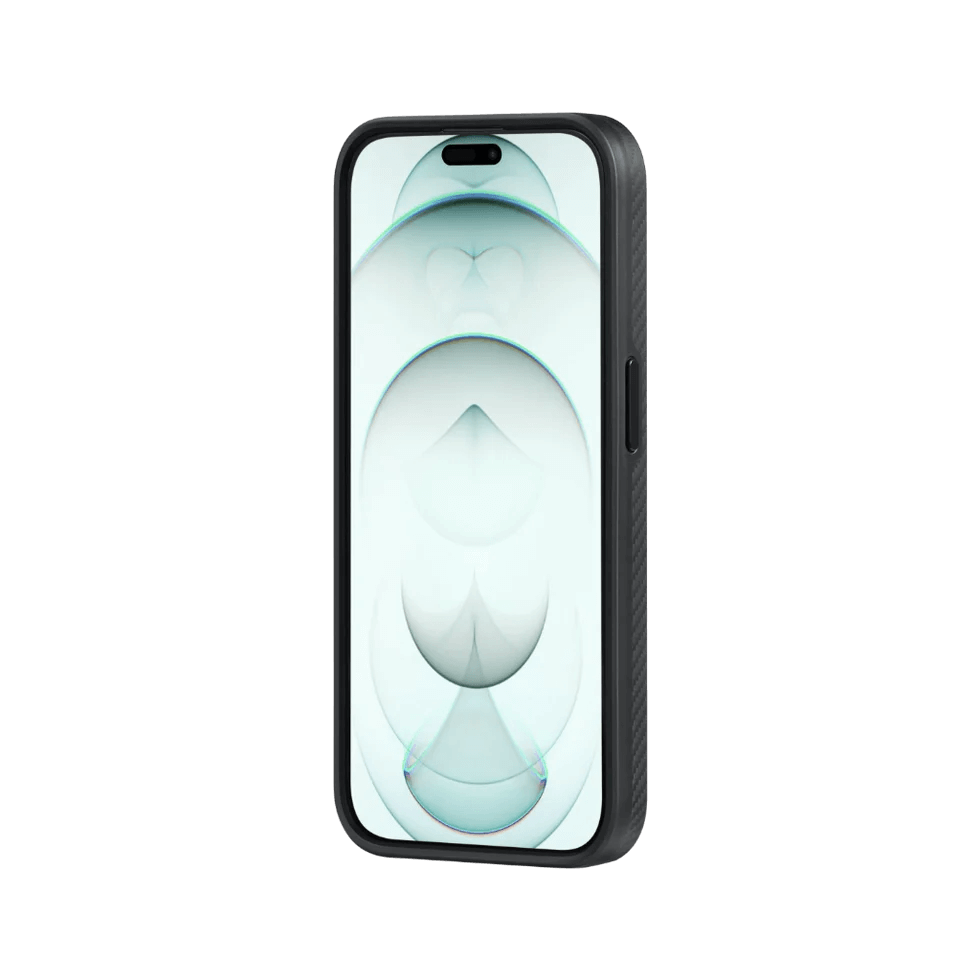 Набір чохол та автотримач Pitaka MagEZ Case Pro 4 Twill 600D Black/Grey для iPhone 15 Pro Max (KI1501PMPA) та Car Mount Pro 2 Car Vent Black (Tesla) (CM2302T)