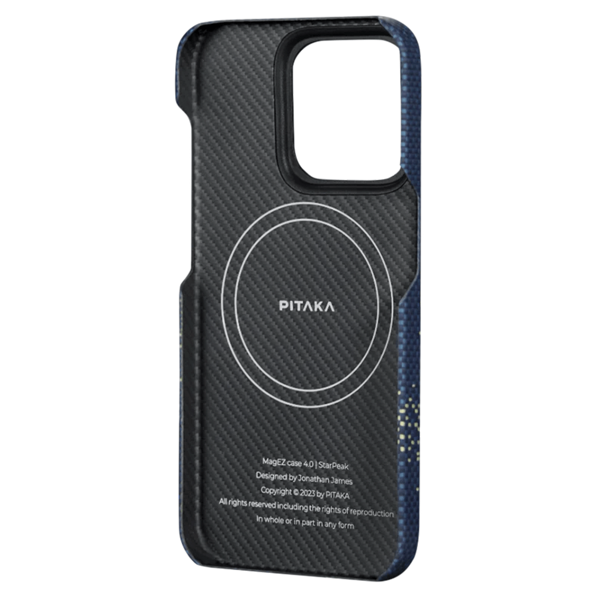 Набор чехол и автодержатель Pitaka MagEZ Case 4 StarPeak Milky Way Galaxy для iPhone 15 Pro Max (KI1502PMYG) и Car Mount Lite Car Vent Black (CM003)