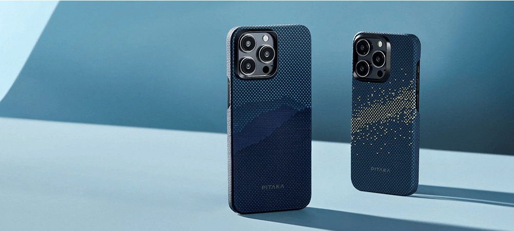 Набір чохол та автотримач Pitaka MagEZ Case 4 StarPeak Over The Horizon для iPhone 15 Pro Max (KI1502POTH) та Car Mount Lite Car Vent Black (CM003)