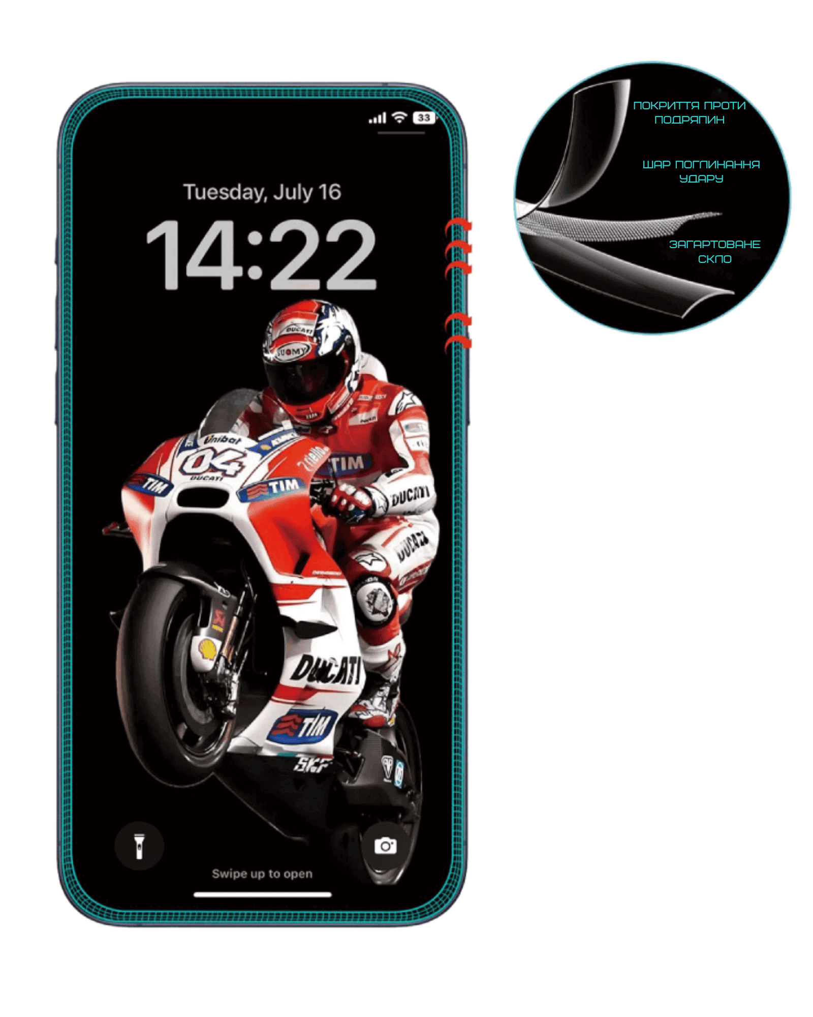 Защитное стекло Anank 2.5D Anti-Crack Glass for iPhone 16 Pro (2003110) - 3 - 2