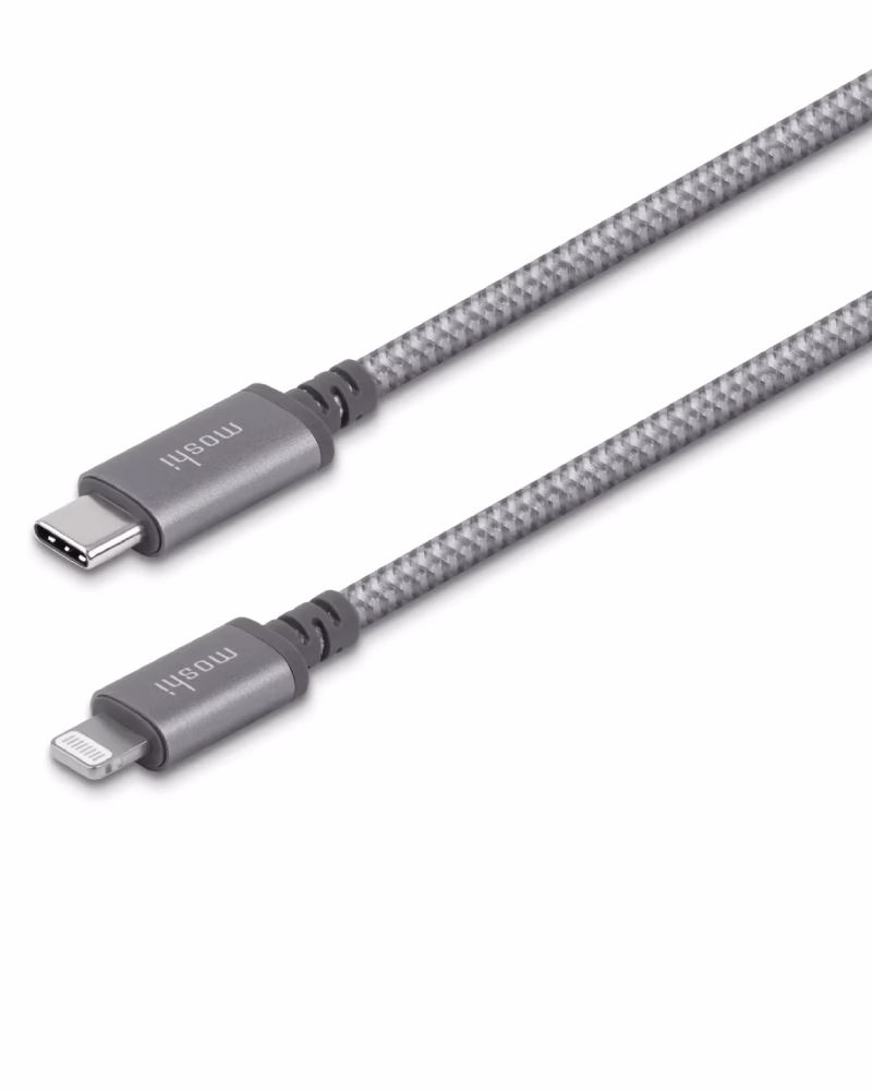 Кабель USB-C to Lightning Moshi Integra™ USB-C to Lightning Cable Titanium Gray (1.2 m) 99MO084041