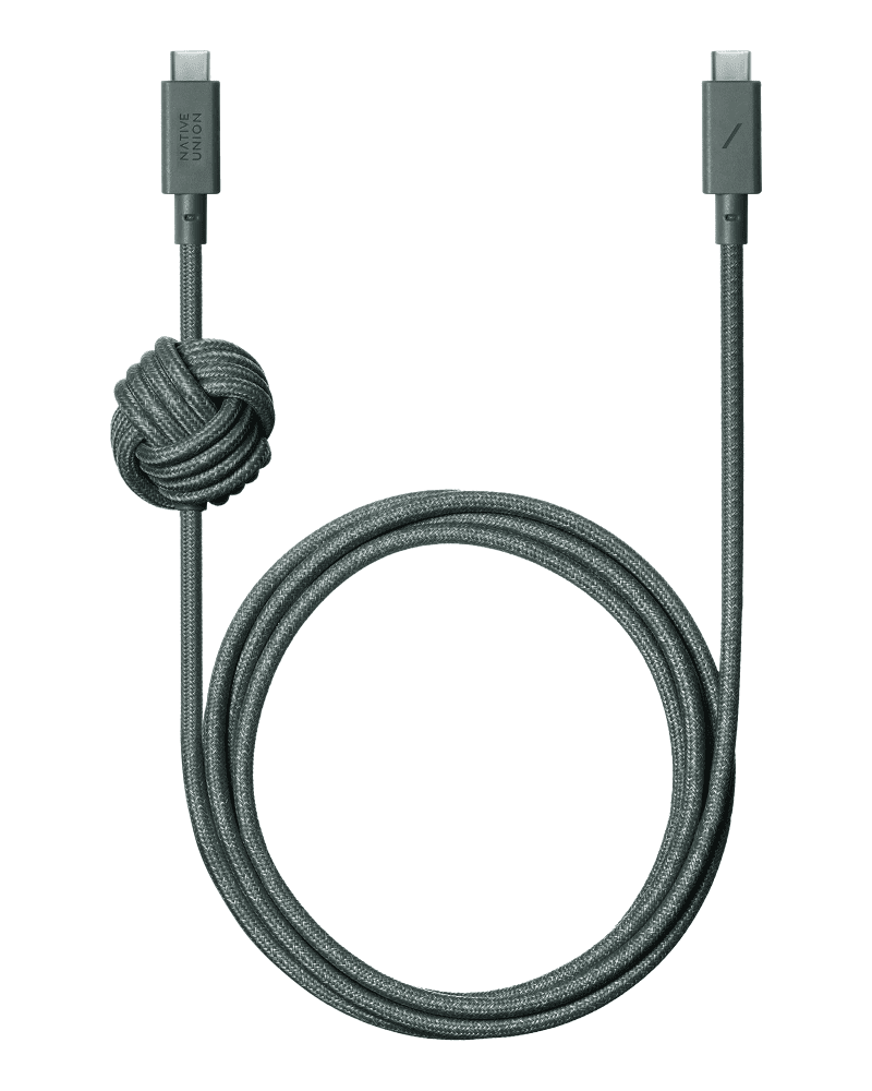 Кабель USB-C to USB-C Native Union Anchor Cable Pro 240W Slate Green (3 m) ACABLE-C-GRN-NP