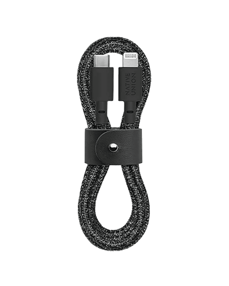 Кабель USB-C to Lightning Native Union Belt Cable Cosmos Black (1.2 m) BELT-KV-CL-CS-BK-2