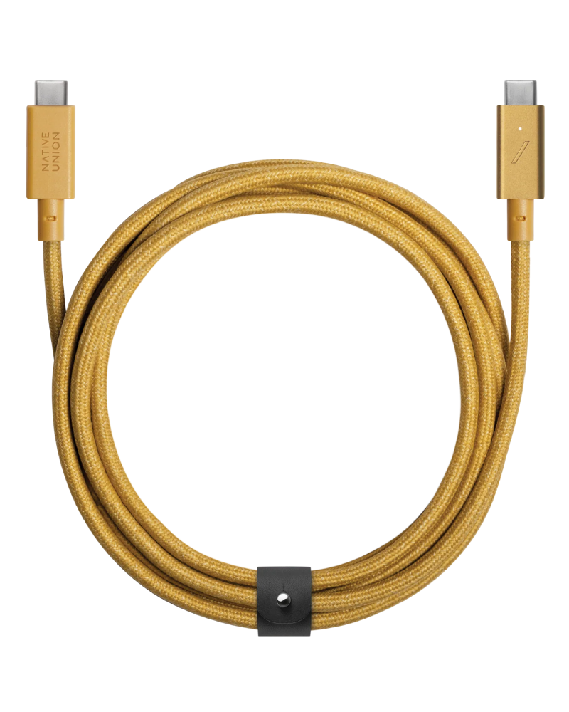 Кабель USB-C to USB-C Native Union Belt Cable Pro 240W Kraft (2.4 m) BELT-PRO2-KFT-NP