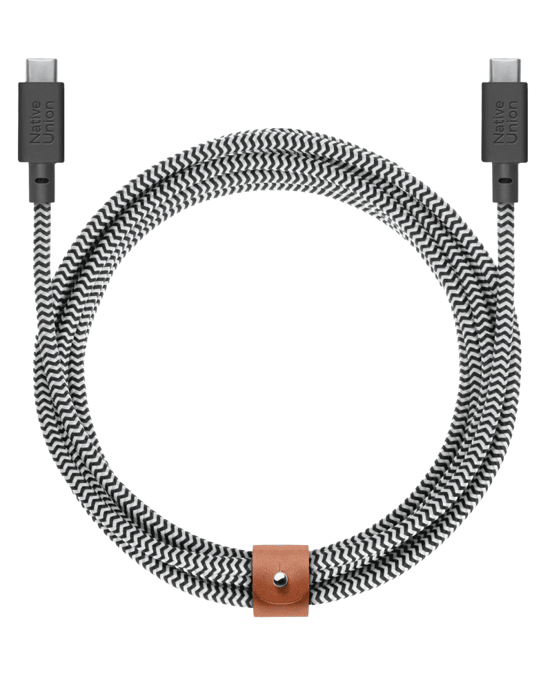 Кабель Native Union Belt XL Cable USB-C to USB-C Cosmos Zebra (3 m) BELT-XL-C-ZEB-3-NP
