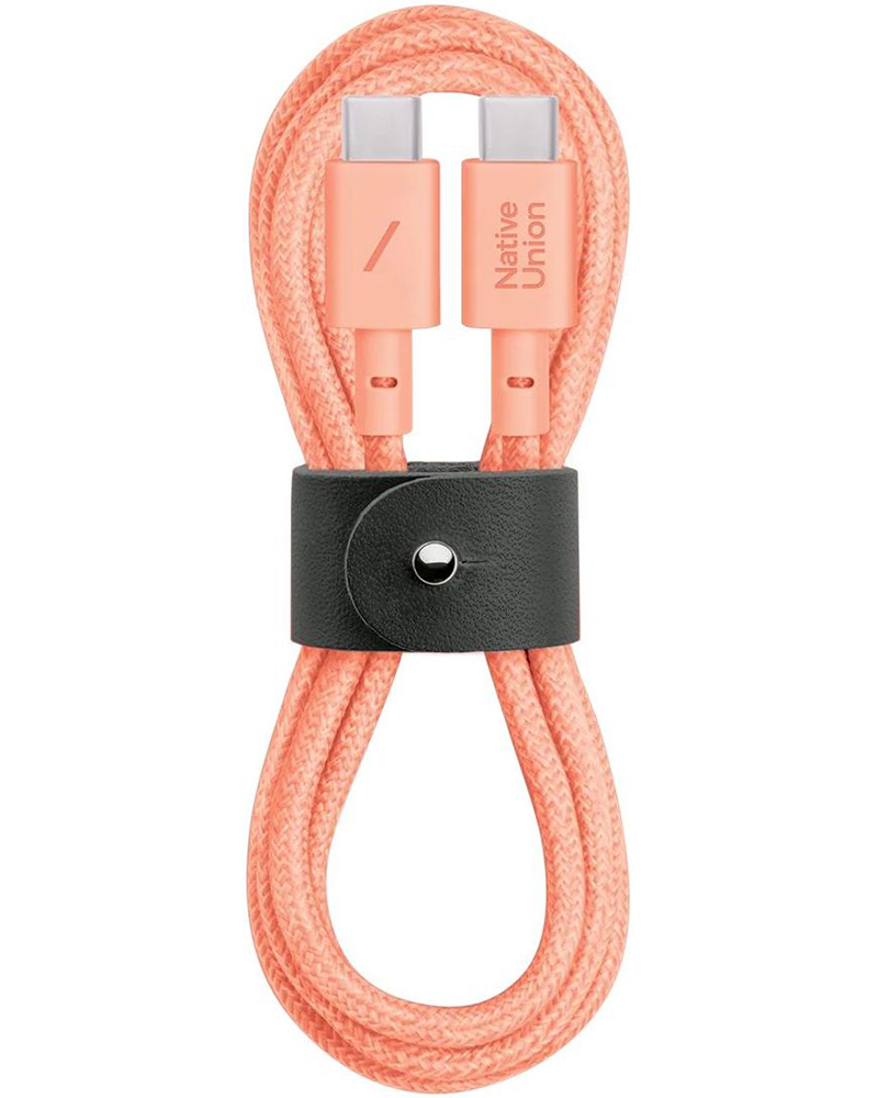 Кабель Native Union Belt USB-C to USB-C Apricot Crush 1.2 м (BELT-C-APR-2-NP)