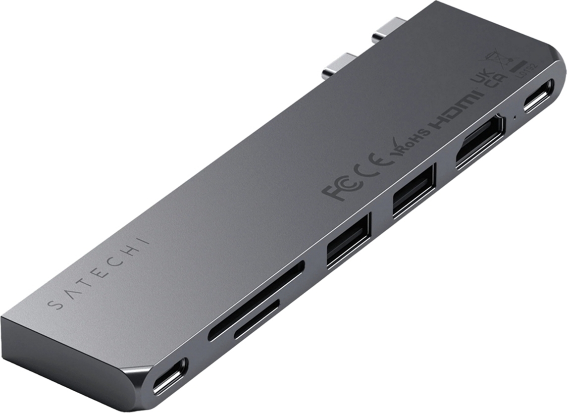 Хаб Адаптер Satechi USB-C Pro Hub Slim Space Gray