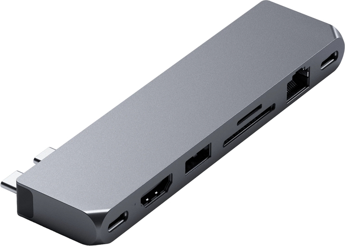 Хаб Satechi Aluminum USB-C Pro Hub Max Adapter Space Gray