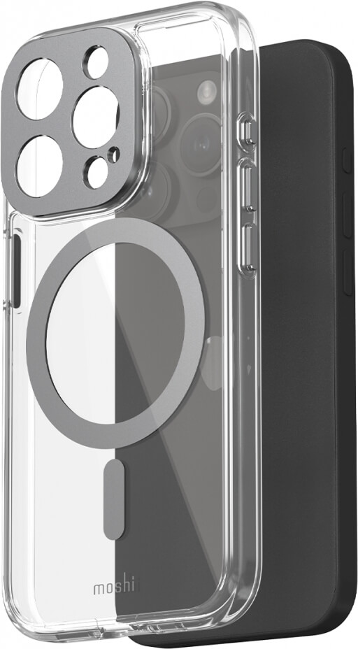 Чехол-накладка Moshi iGlaze Slim Hardshell Case Meteorite Gray для iPhone 15 Pro