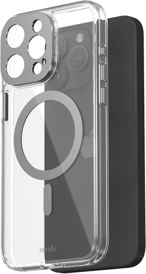 Чохол-накладка Moshi iGlaze Slim Hardshell Case Meteorite Gray для iPhone 15 Pro Max - 3 - 1