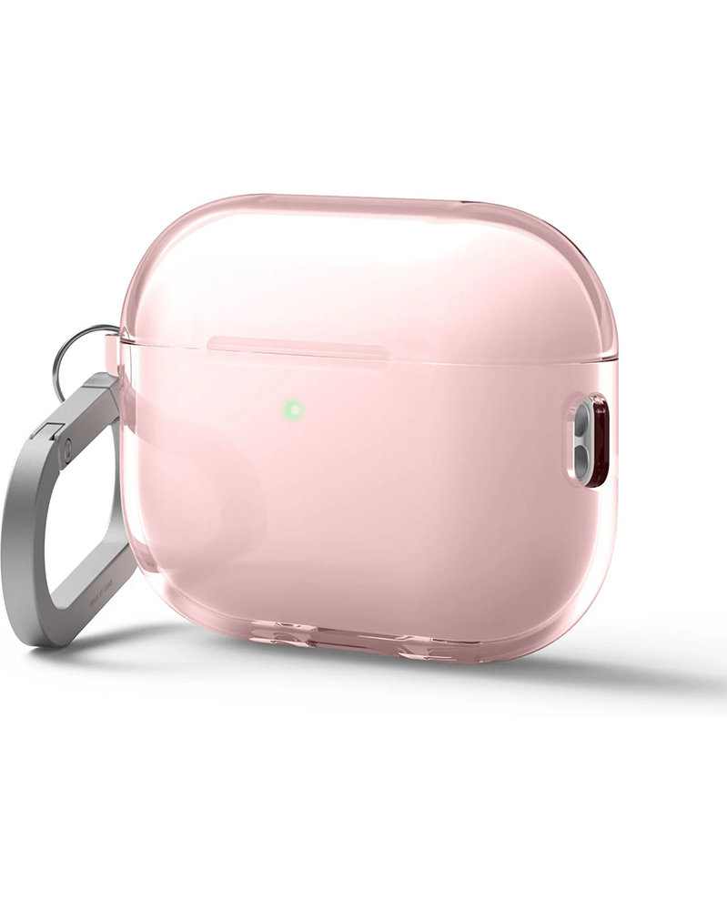 Прозрачный чехол Elago Clear Hang Lovely Pink для AirPods Pro 3rd Gen
