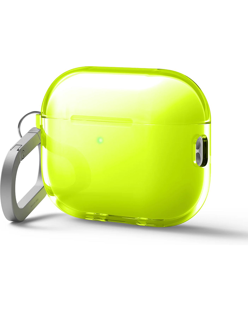 Прозрачный чехол Elago Clear Hang Neon Yellow для AirPods Pro 3rd Gen