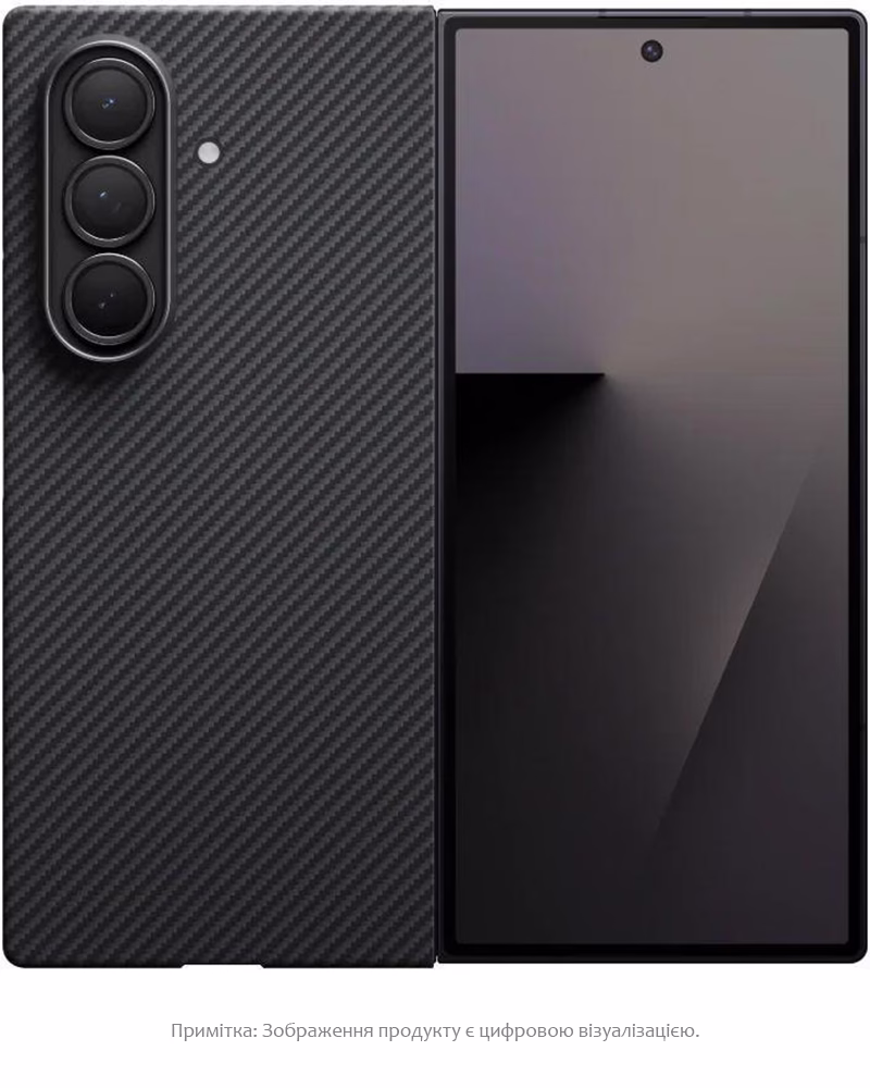 Чехол Pitaka Ultra-Slim Twill Black/Grey для Samsung Galaxy Z Fold 7 (FBFOLD7)