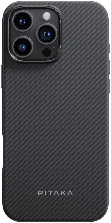 Чохол Pitaka Military-Grade Protective Classic Twill 600D Black/Grey для iPhone 16 Pro Max - 3 - 2