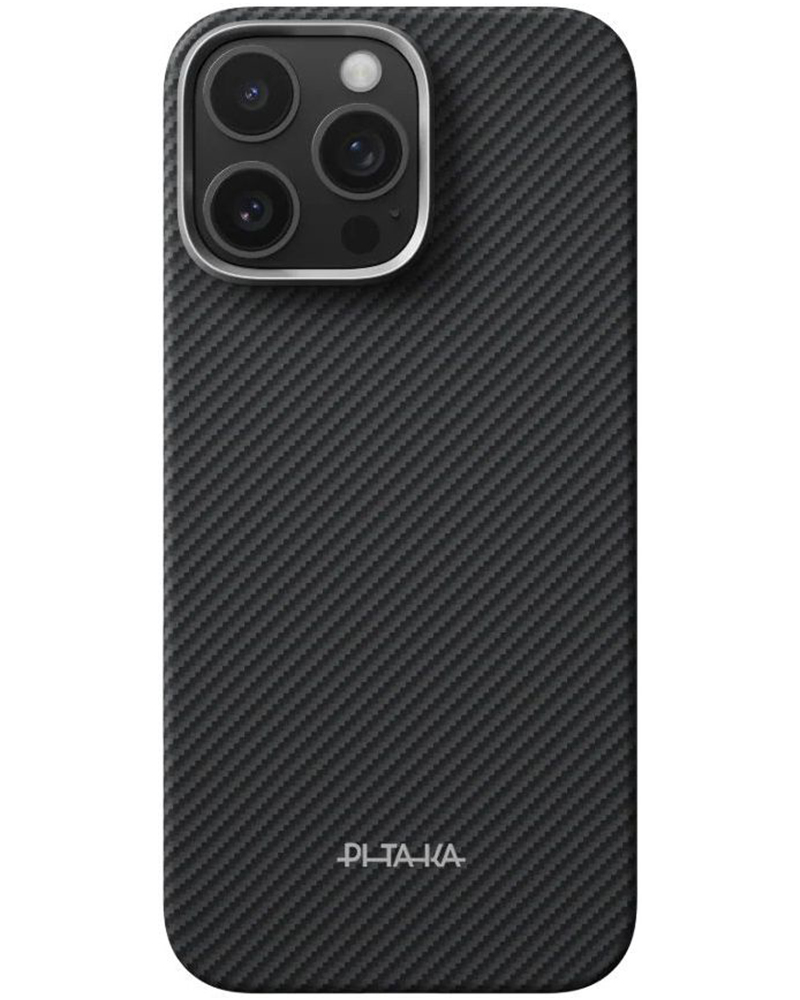 Чехол Pitaka Ultra-Slim Classic Twill 600D PitaTap для iPhone 16 Pro Max Black/Grey - 3 - 1