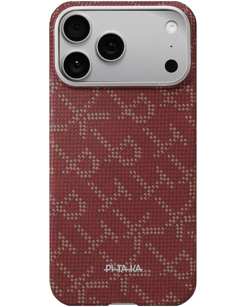 Чохол Pitaka Ultra-Slim Monogram для iPhone 17 Pro Max Red/Gold - 3 - 1