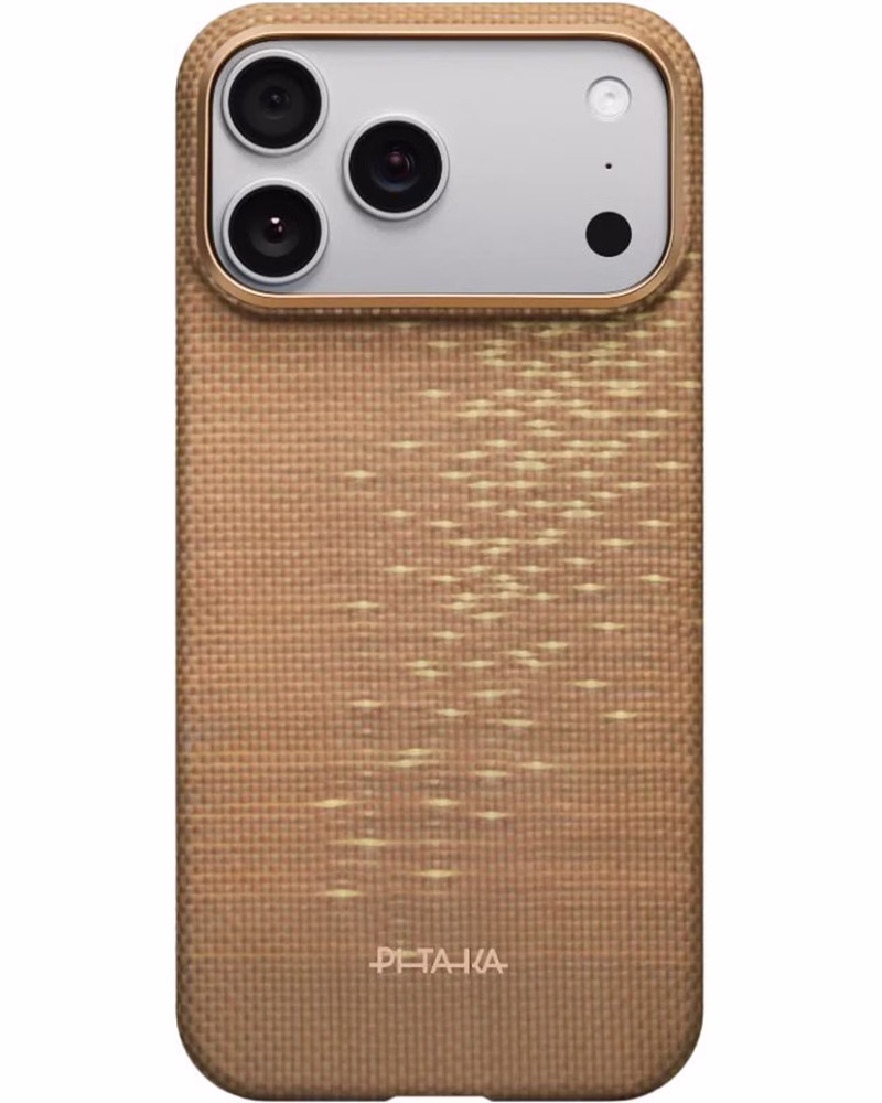 Чехол Pitaka Ultra-Slim Golden Glint для iPhone 17 Pro Max