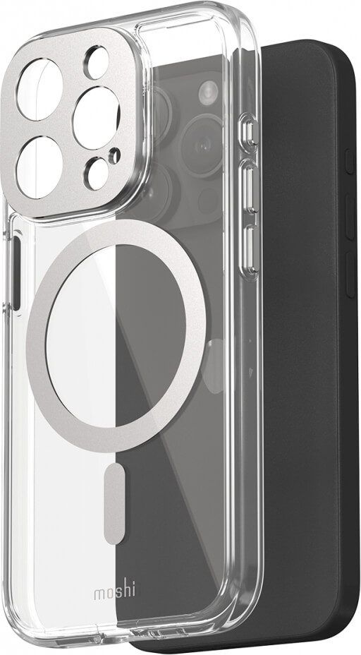 Чехол-накладка Moshi iGlaze Slim Hardshell Case Luna Silver для iPhone 15 Pro