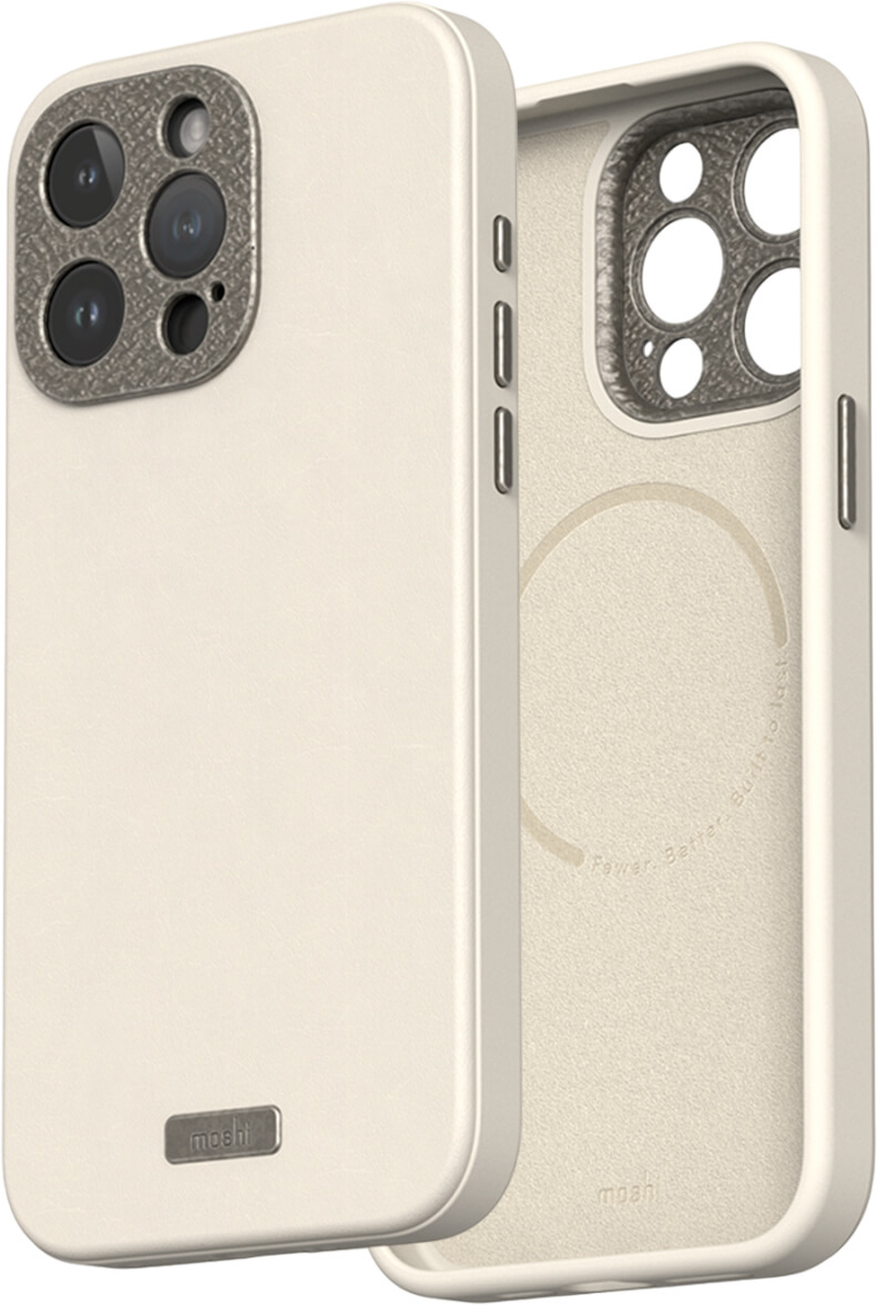 Чехол-накладка Moshi Napa Slim Hardshell Case Eggnog White для iPhone 15 Pro Max - 3 - 1