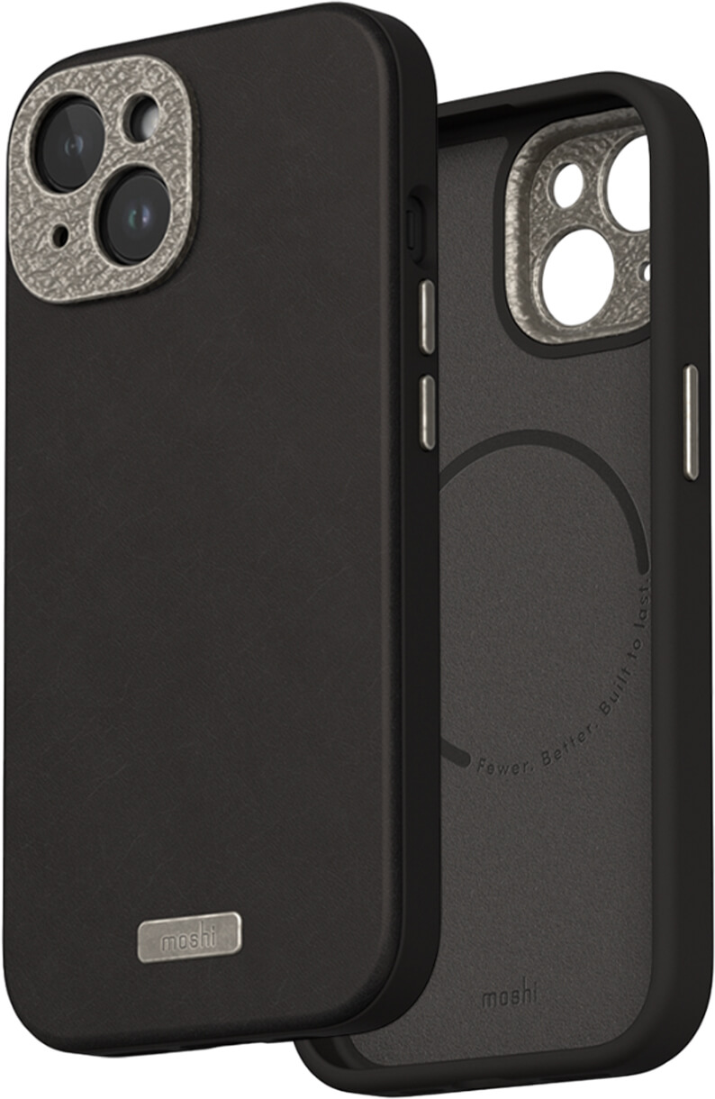Чехол-накладка Moshi Napa Slim Hardshell Case Midnight Black для iPhone 15