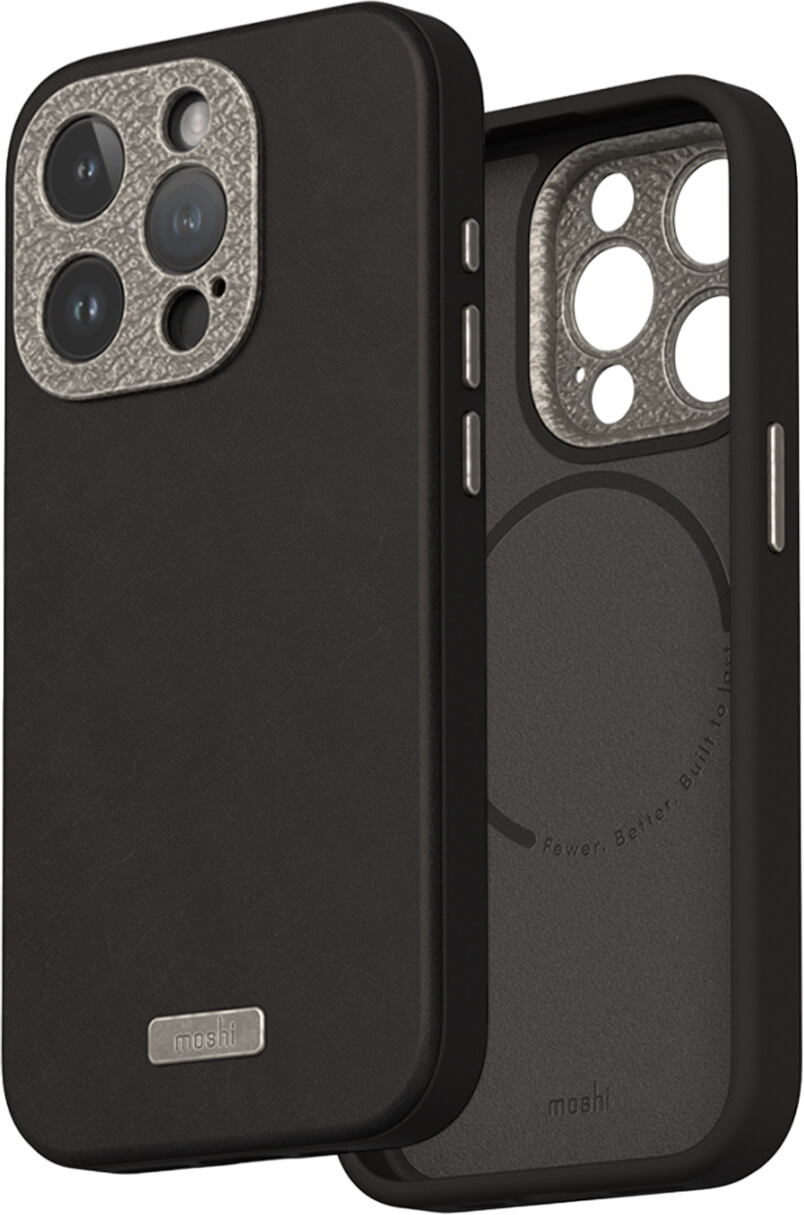Чехол-накладка Moshi Napa Slim Hardshell Case Midnight Black для iPhone 15 Pro