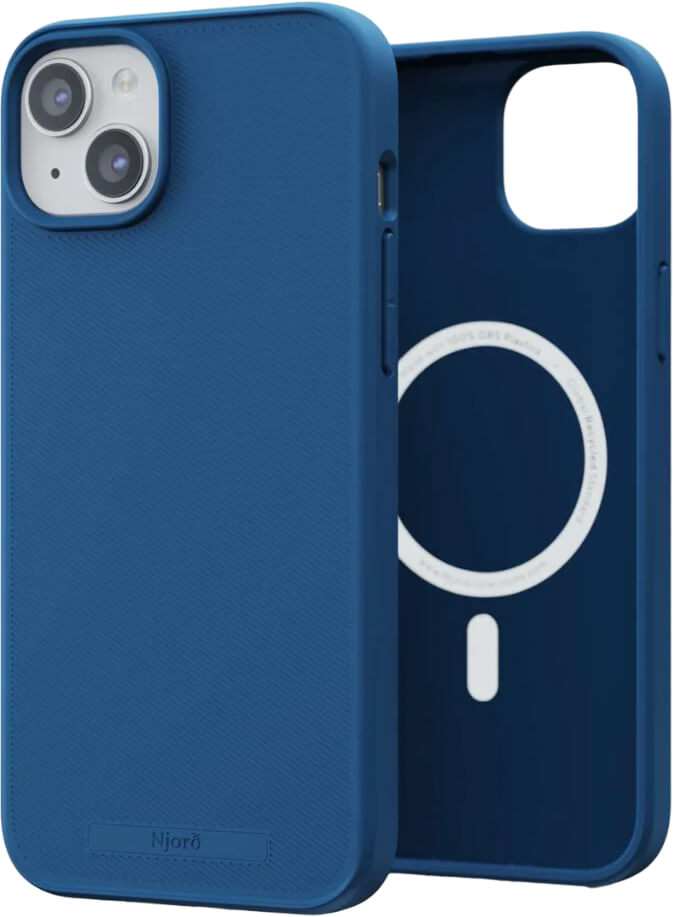 Чехол-накладка Njord 100% GRS MagSafe Case Blue для iPhone 15 Plus