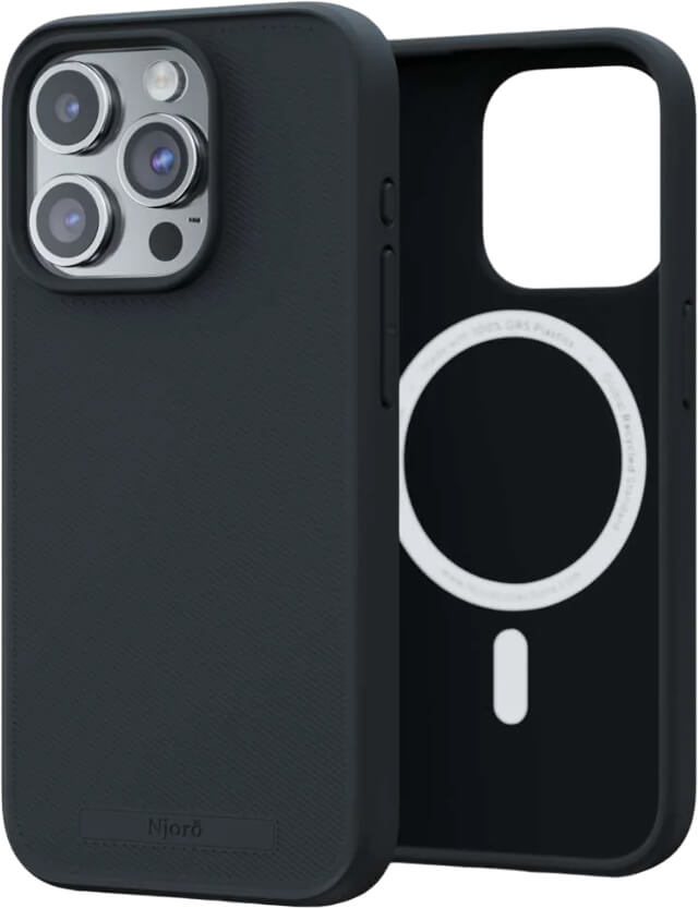 Чехол-накладка Njord 100% GRS MagSafe Case Black для iPhone 15 Pro