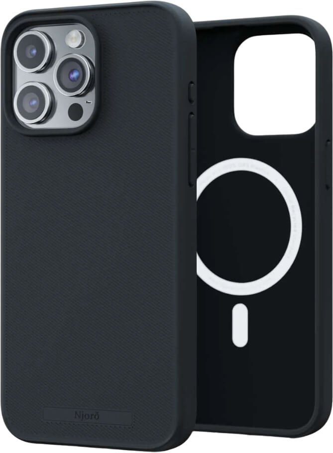 Чехол-накладка Njord 100% GRS MagSafe Case Black для iPhone 15 Pro Max