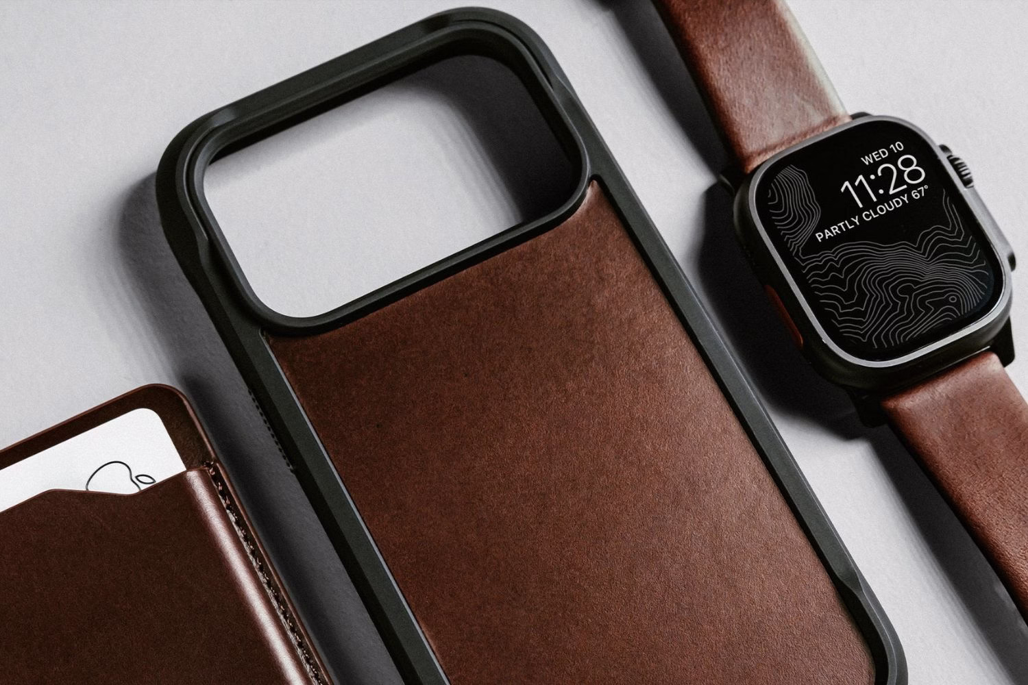 Шкіряний чохол Nomad Rugged Horween Rustic Brown для iPhone 17 Pro Max - 8