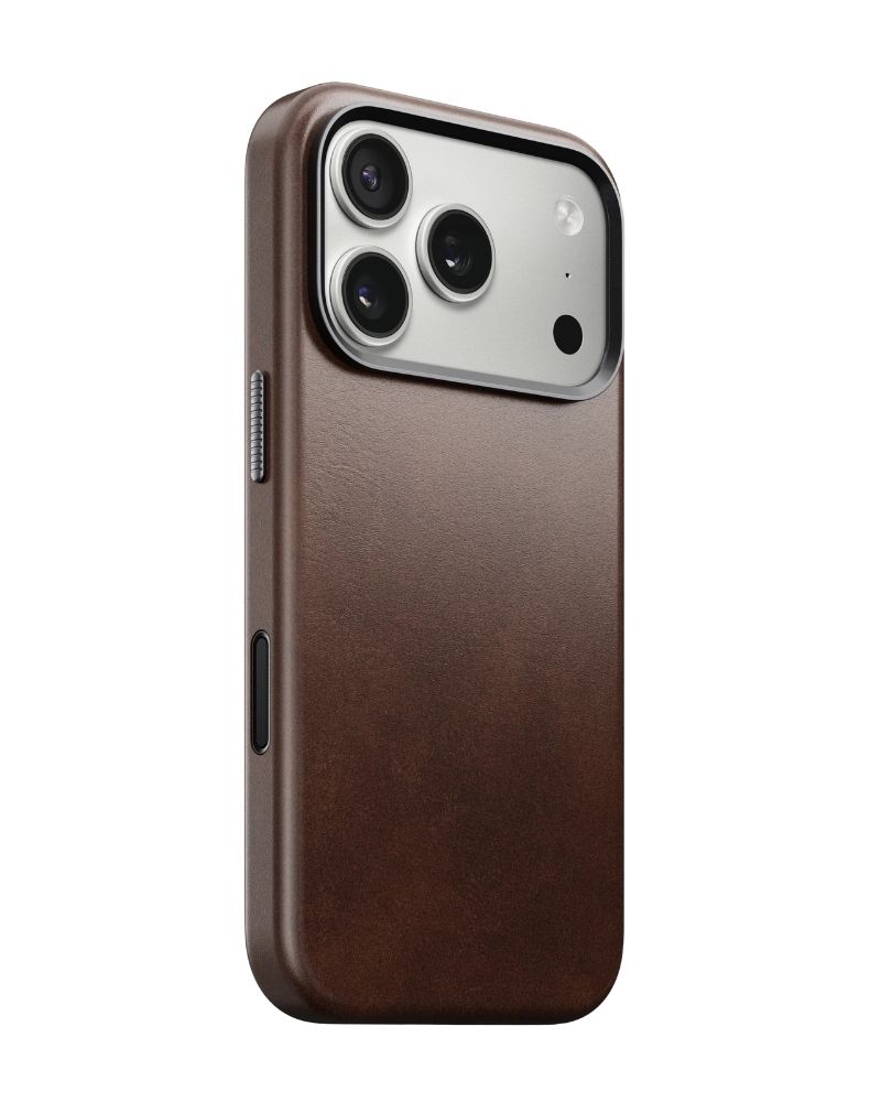 Шкіряний чохол Nomad Traditional Horween Rustic Brown для iPhone 17 Pro