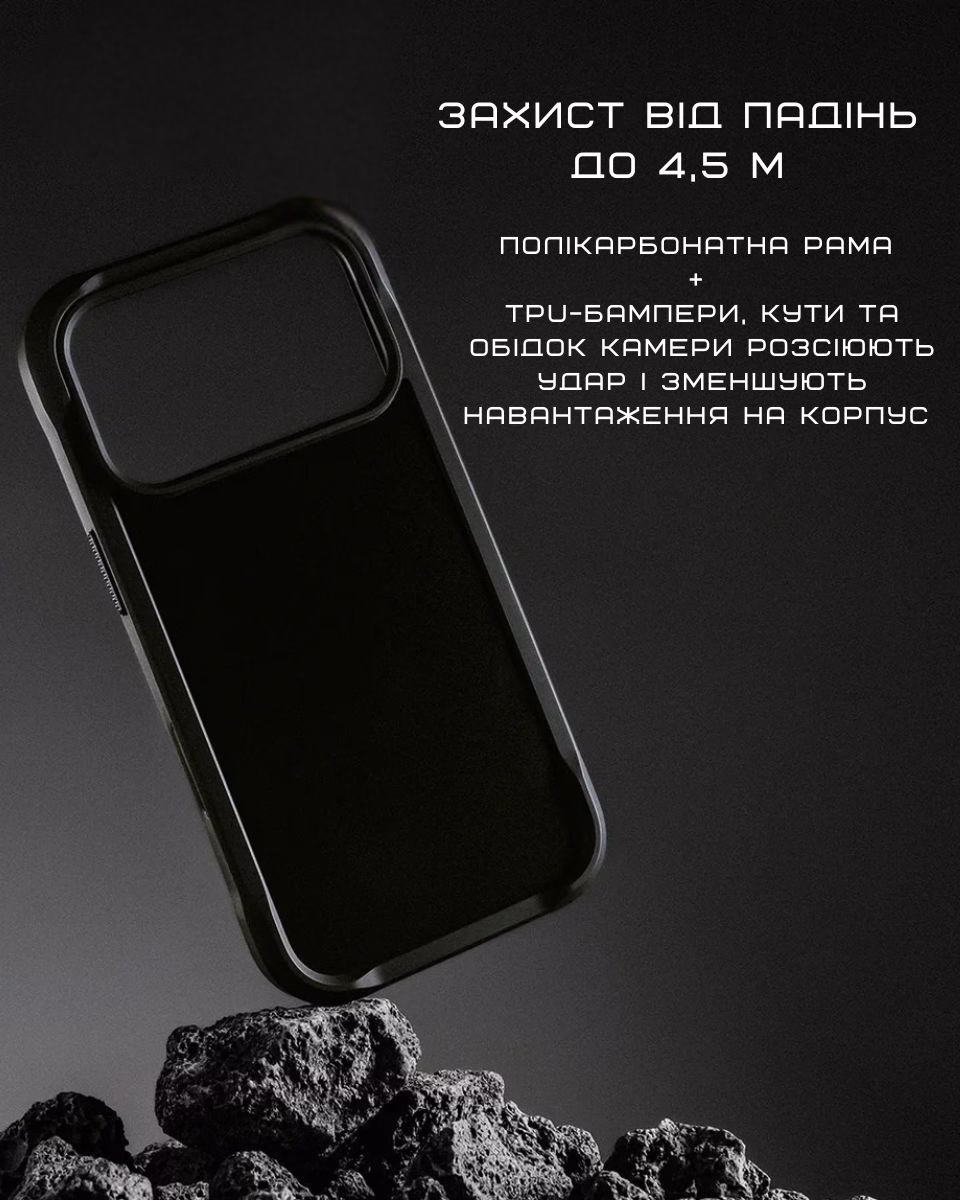 Чехол Nomad Rugged Black для iPhone 17 Pro Чехол Nomad Rugged Black для iPhone 17 Pro - 1 - 1