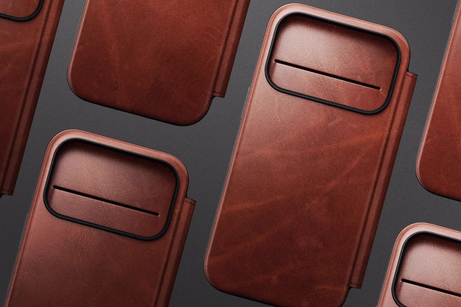 Кожаный чехол-книжка Nomad Modern Folio Horween Olde Dublin для iPhone 17 Pro - 9