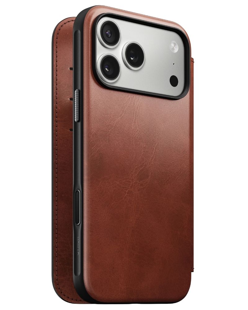 Шкіряний чохол-книжка Nomad Modern Folio Horween Olde Dublin для iPhone 17 Pro Max - 3 - 1