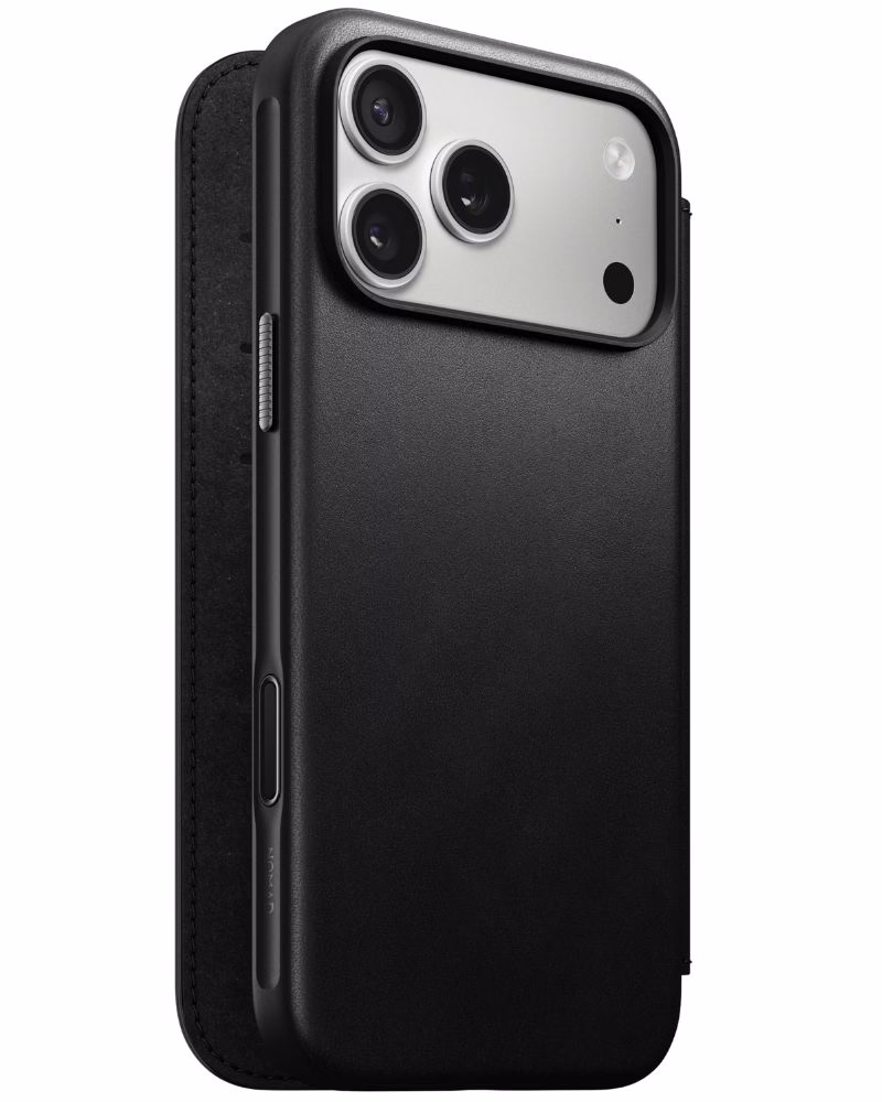 Шкіряний чохол-книжка Nomad Modern Folio Black для iPhone 17 Pro Max